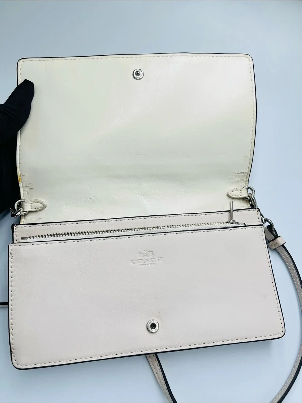 Coach Embellished Canyon Quilt Foldover Crossbody Bag - Picture 4 of 10